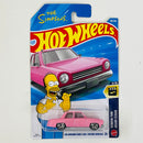 2026 Hot Wheels Screen Time The Simpsons Family Car rosado RSW