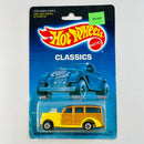 1989 Hot Wheels Classics 40s Woodie Ford amarillo BW base ZAMAC