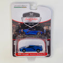 2023 Greenlight Limited Edition 50th Anniversary Barrett Jackson 2020 Chevrolet Corvette Stingray 2LT azul metálico Llantas de Goma