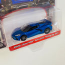 2023 Greenlight Limited Edition 50th Anniversary Barrett Jackson 2020 Chevrolet Corvette Stingray 2LT azul metálico Llantas de Goma