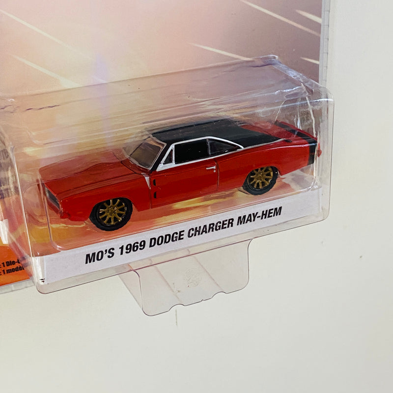 2020 Greenlight Limited Edition Detroit Speed Inc Mo's 1969 Dodge Charger May-Hem rojo Llantas de Goma