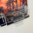 2021 Greenlight Hollywood Limited Edition Beverly Hills Cop II Un Detective Suelto en Hollywood 2 1982 Dodge Diplomat negro Llantas de Goma
