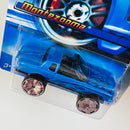 2006 Hot Wheels Hi-Rakers Chevrolet Montezooma azul con flamas Bling - Detalle Burbuja