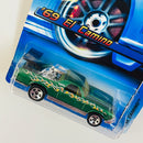 2005 Hot Wheels 69 El Camino Chevrolet 171 verde metálico 5SP base ZAMAC
