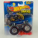 2025 Hot Wheels Monster Trucks Treasure Hunt Bigfoot 1974 Ford F-250 pickup azul Redline MT con Auto Aplastable