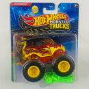 2025 Hot Wheels Monster Trucks Beast Bashers Dragonizer rojo MT Primera Edición con Auto Aplastable