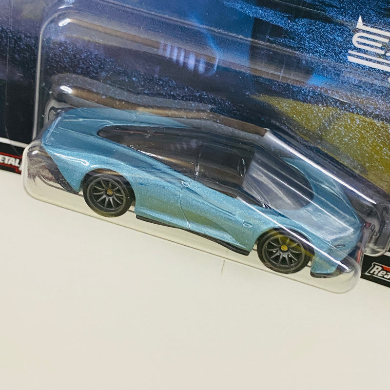2022 Hot Wheels Premium Car Culture Exotic Envy McLaren Speedtail azul Llantas de Goma RR
