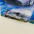 2023 Hot Wheels Premium Car Culture Speed Machines Pagani Zonda R plata metálico CM6
