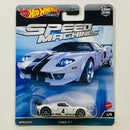 2023 Hot Wheels Premium Car Culture Speed Machines Ford GT blanco CM6