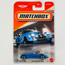2025 Matchbox MBX Showroom Morgan Plus Four azul
