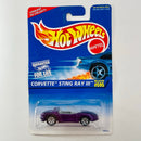 1997 Hot Wheels Corvette Sting Ray III 595 morado metálico 7SP