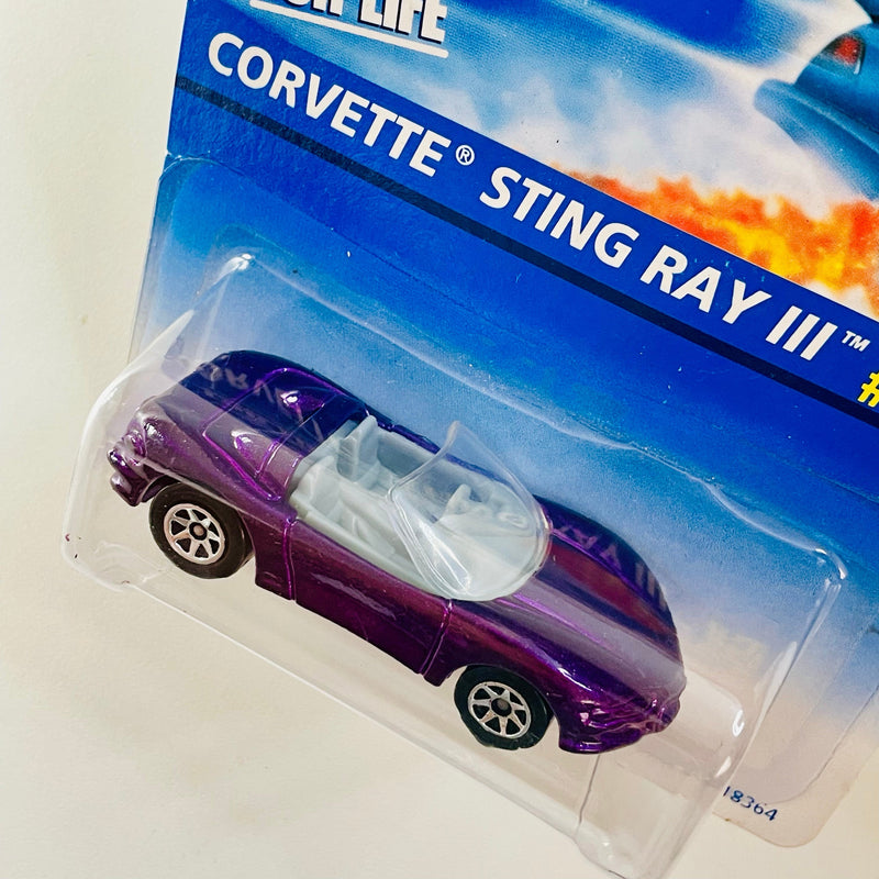 1997 Hot Wheels Corvette Sting Ray III 595 morado metálico 7SP