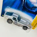 2007 Hot Wheels New Models Shelby Cobra Daytona Coupe plata metálico PR5 Primera Edición
