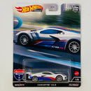 2022 Hot Wheels Premium American Scene Chevrolet Corvette C8.R blanco Llantas de Goma RR