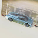 2022 Hot Wheels Premium Jay Leno's Garage EcoJet celeste metálico Llantas de Goma RR Primera Edición