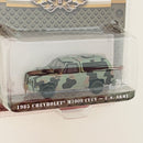 2022 Greenlight Battalion 64 1985 Chevrolet M1009 CUCV US Army verde camuflado Llantas de Goma