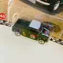 2022 Hot Wheels Premium Boulevard 67 Austin Mini Pickup verde oscuro Llantas de Goma RR base ZAMAC Primera Edición