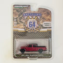 2022 Greenlight Battalion 64 2021 Jeep Gladiator Willys rojo Llantas de Goma
