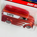 2006 Hot Wheels Classics Series 2 Dairy Delivery naranja spectraflame Redline 5SP base ZAMAC