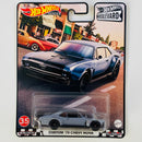 2021 Hot Wheels Premium Boulevard Custom 70 Chevy Nova gris Llantas de Goma RR Primera Edición - Detalle Burbuja