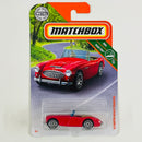 2018 Matchbox MBX Road Trip 63 Austin Healey Roadster rojo Primera Edición