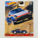 2020 Hot Wheels Premium Car Culture Wild Terrain Porsche 959 1986 blanco con azul Llantas de Goma RR Primera Edición