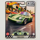 2021 Hot Wheels Premium Boulevard Porsche 964 verde metálico Llantas de Goma RR