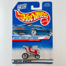 1998 Hot Wheels First Editions Express Lane rojo 5SP base ZAMAC Primera Edición de China