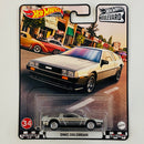 2021 Hot Wheels Premium Boulevard DMC DeLorean ZAMAC Llantas de Goma RR
