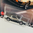 2021 Hot Wheels Premium Boulevard DMC DeLorean ZAMAC Llantas de Goma RR