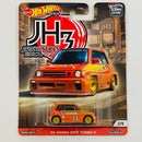2020 Hot Wheels Premium Car Culture Japan Historics 3 85 Honda City Turbo II naranja Llantas de Goma RR