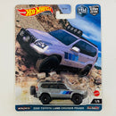 2023 Hot Wheels Premium Car Culture HW Off Road 2005 Toyota Land Cruiser Prado gris metálico Llantas de Goma RR Primera Edición