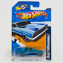 2012 Hot Wheels Muscle Mania Ford Thunderbolt celeste metálico MC5