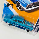 2012 Hot Wheels Muscle Mania Ford Thunderbolt celeste metálico MC5