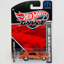 2011 Hot Wheels Garage Mopar 68 Plymouth Hemi Cuda naranja metálico Llantas de Goma RR base ZAMAC