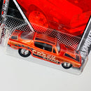 2011 Hot Wheels Garage Mopar 68 Plymouth Hemi Cuda naranja metálico Llantas de Goma RR base ZAMAC