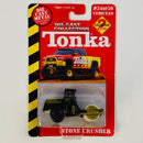 2000 Maisto Tonka Die Cast Collection Stone Crusher negro Máquina Aplanadora Compactador