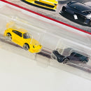 2024 Hot Wheels Premium Car Culture Porsche 2 Pack Set de 2 - Porsche 993 GT2 y Porsche 718 Cayman GT4 con Llantas de Goma RR