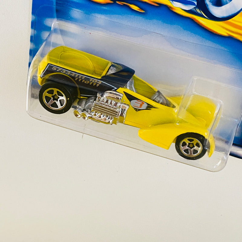 2000 Hot Wheels Secret Code Screamin Hauler 048 amarillo 5SP base ZAMAC