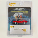 2025 Mini GT MiJo Exclusives 1:64 Limited Edition James Bond 007 Diamantes para la Eternidad Ford Mustang Mach 1 rojo Llantas de Goma