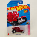2023 Hot Wheels Sweet Rides Dessert Drifter rojo transparente 5SP Primera Edición