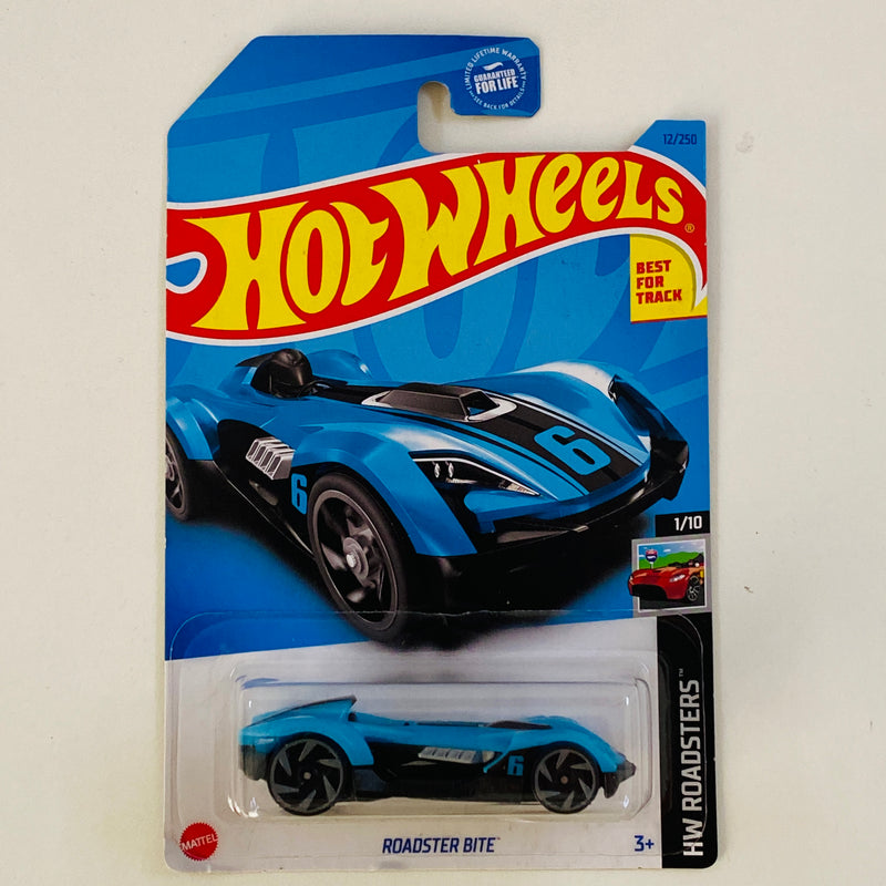 2023 Hot Wheels HW Roadsters Roadster Bite azul RA6