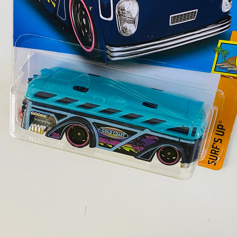 2023 Hot Wheels Surf's Up Surfin' School Bus turquesa DD8