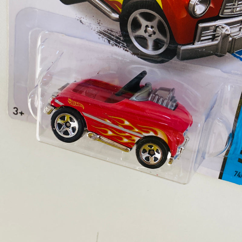 2015 Hot Wheels HW City Pedal Driver rojo 5SP Primera Edición