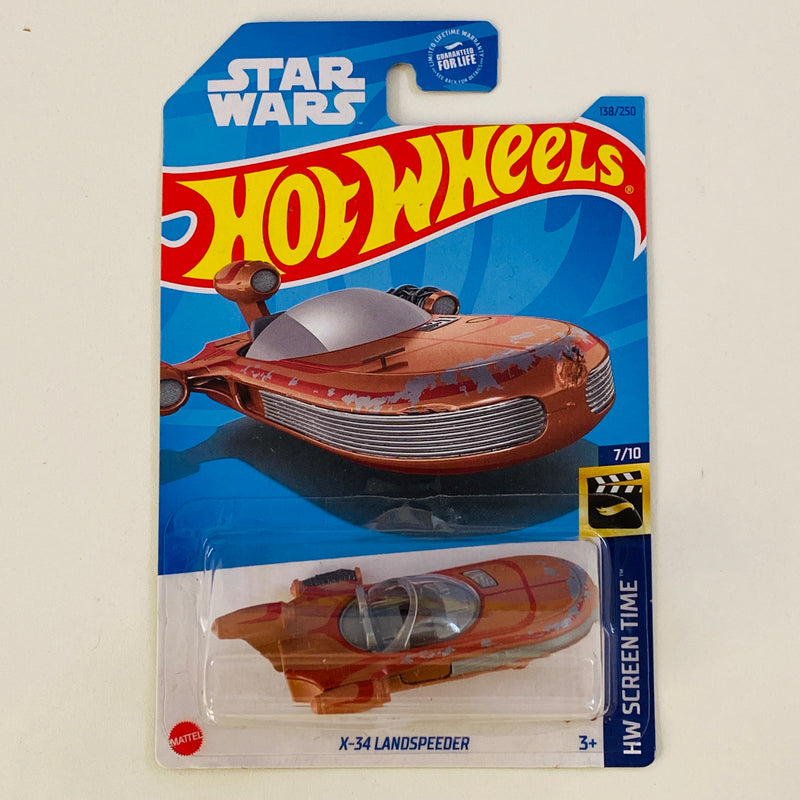 2023 Hot Wheels HW Screen Time Star Wars Luke Skywalker X-34 Landspeeder cobre 5SP