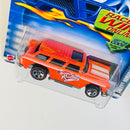 2002 Hot Wheels Red Lines Chevrolet Chevy Nomad 106 naranja redline 5SP base ZAMAC