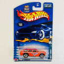 2002 Hot Wheels Highway 35th Anniversary Red Lines Chevrolet Chevy Nomad 106 naranja redline 5SP base ZAMAC