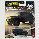 2026 Hot Wheels Premium Fast & Furious 25th Anniversary Rápidos y Furiosos Toyota FJ Cruiser negro Llantas de Goma RR
