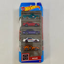 2023 Hot Wheels Nissan 5 Pack Set de 5 - Datsun 620, Nissan Skyline GT-R BNR32, Nissan Skyline HT 2000GT-X, Nissan Silvia S13 y Nissan Fairlady Z