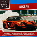 2023 Hot Wheels Nissan 5 Pack Set de 5 - Datsun 620, Nissan Skyline GT-R BNR32, Nissan Skyline HT 2000GT-X, Nissan Silvia S13 y Nissan Fairlady Z
